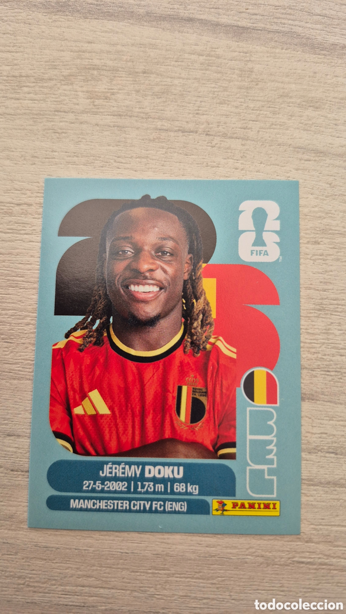 Cromos de F&uacute;tbol: BEL16 Doku FIFA World Cup 2026