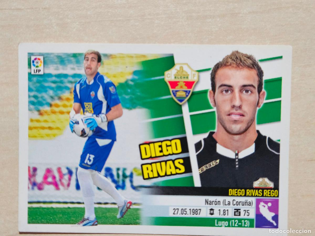 Cromos de F&uacute;tbol: CROMO N&ordm; 2 DIEGO RIVAS - ESTE 2013 14 - 13 14 - CROMO SIN PEGAR - ELCHE