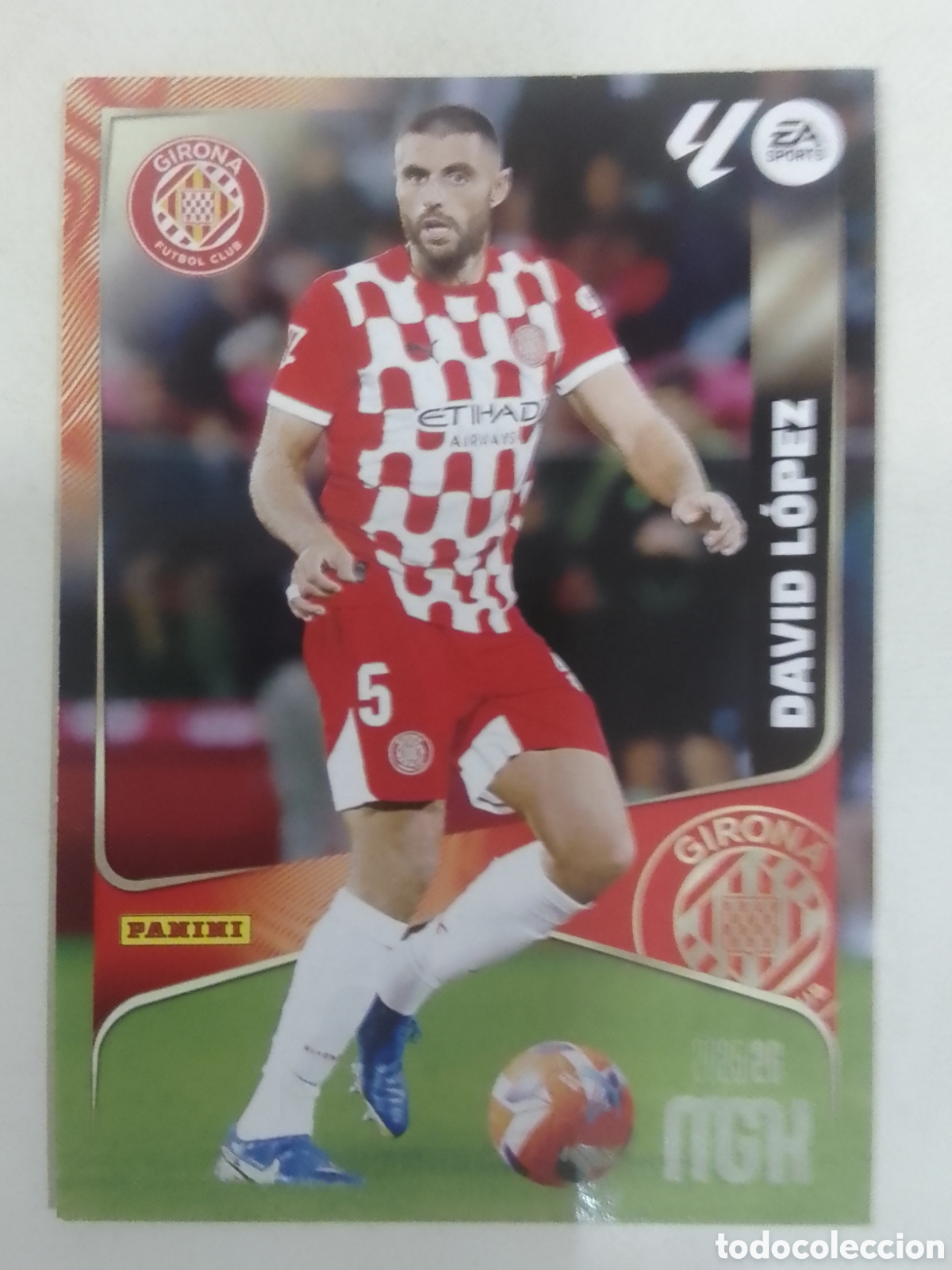Cromos de F&uacute;tbol: Megacracks 2025/26 n&deg; 185 David L&oacute;pez &bull; Girona F.C.