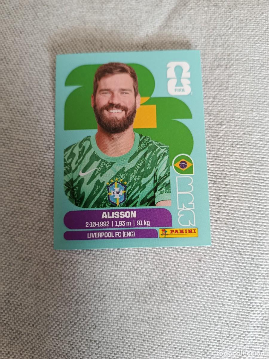Fu&szlig;ball-Sticker: Panini Mundial 2026 Estados Unidos-Mexico. 2- Alisson. Brasil. Nunca pegado.