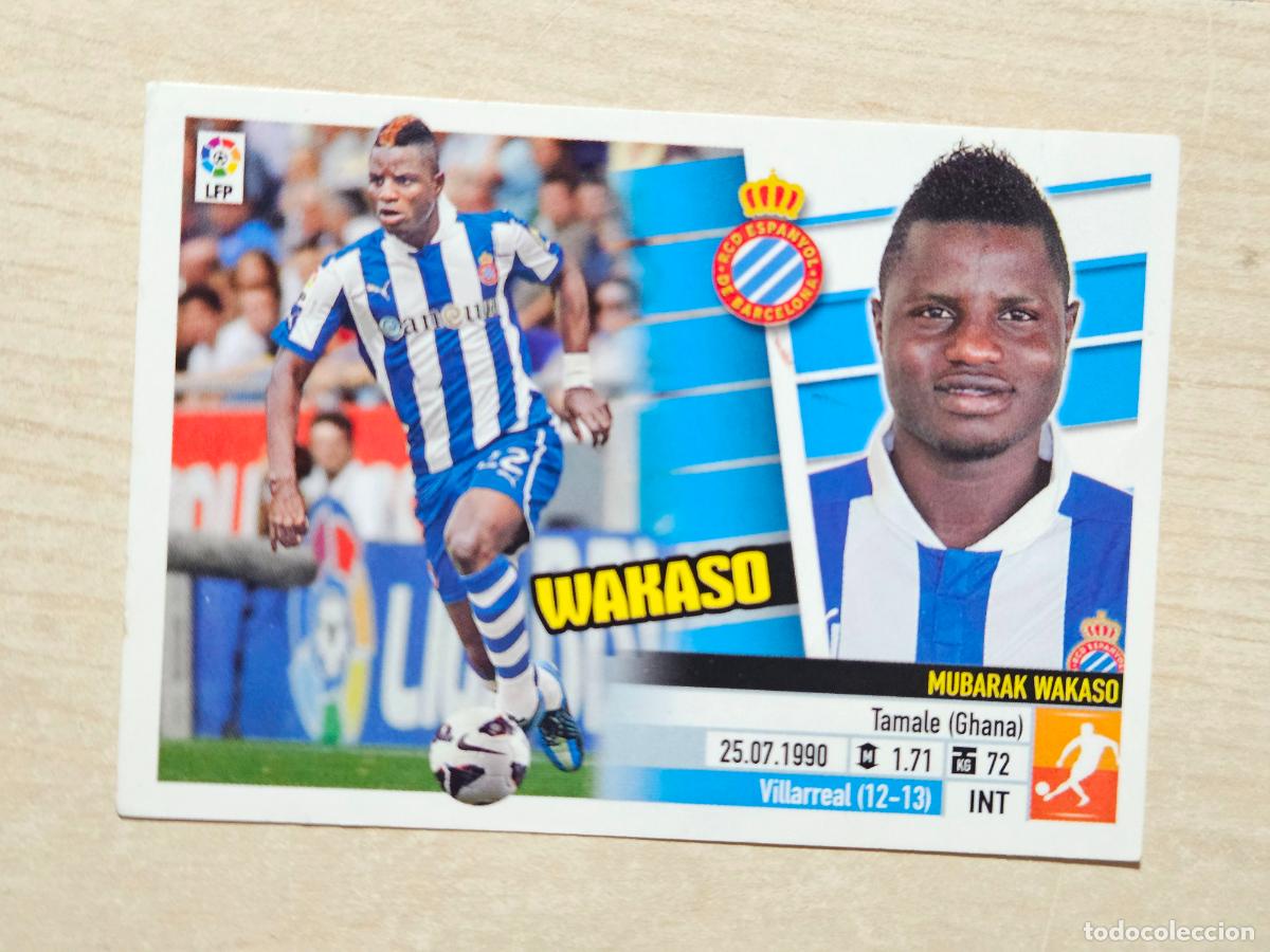 Cromos de Futebol: CROMO N&ordm; 10 WAKASO - ESTE 2013 14 - 13 14 - CROMO SIN PEGAR - ESPANYOL