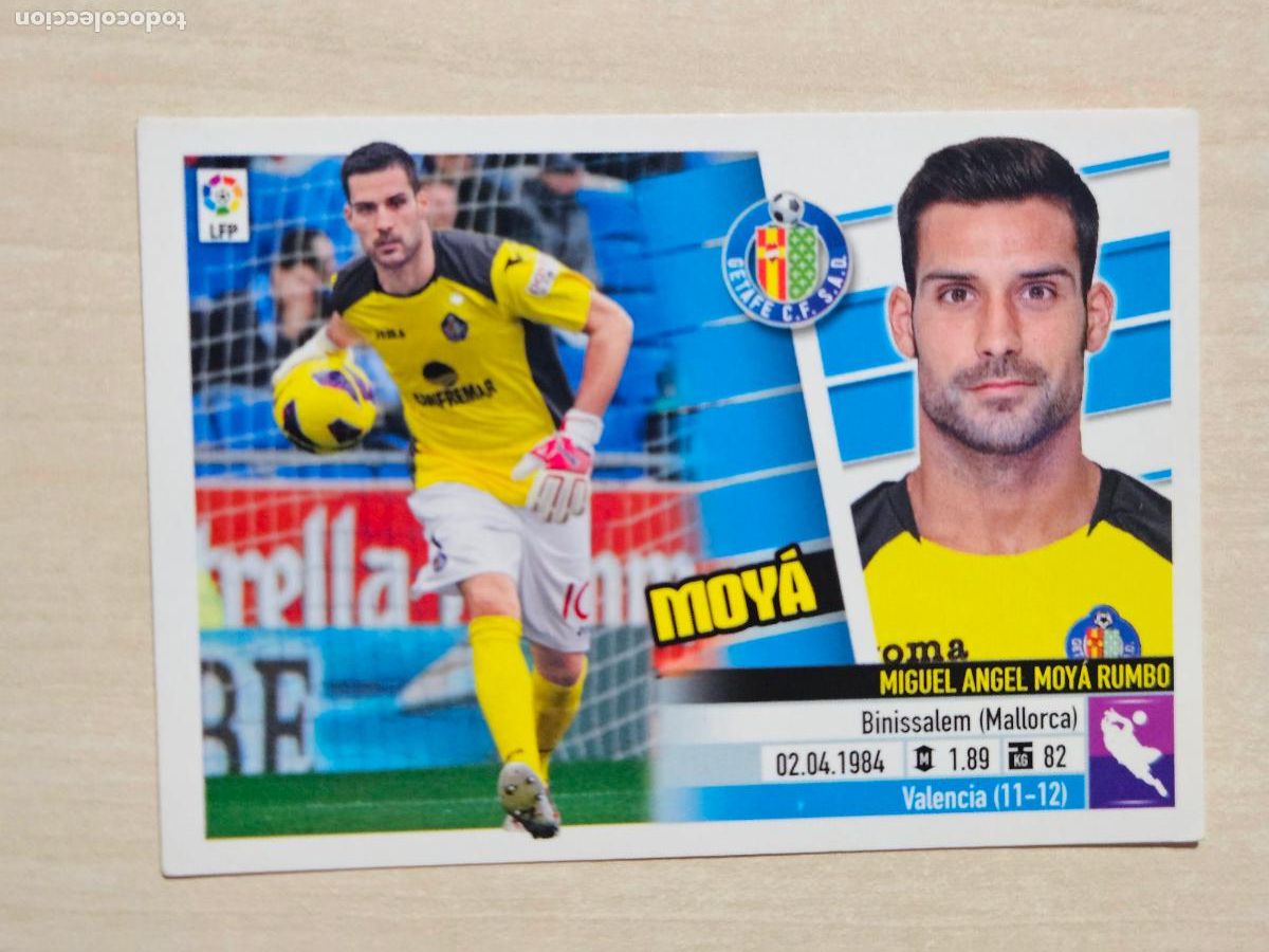 Cromos de Futebol: CROMO N&ordm; 1 MOYA - ESTE 2013 14 - 13 14 - CROMO SIN PEGAR - GETAFE
