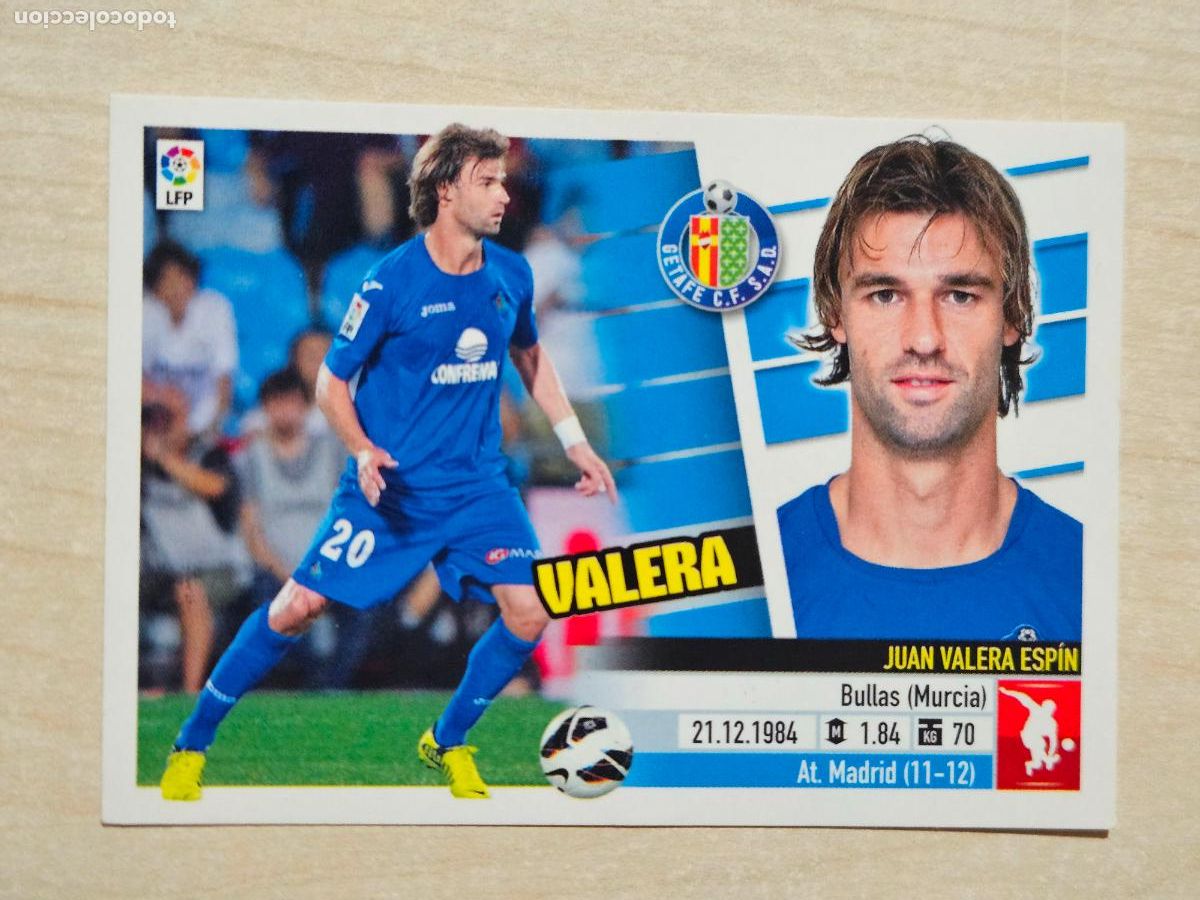 Cromos de Futebol: CROMO N&ordm; 3 VALERA - ESTE 2013 14 - 13 14 - CROMO SIN PEGAR - GETAFE