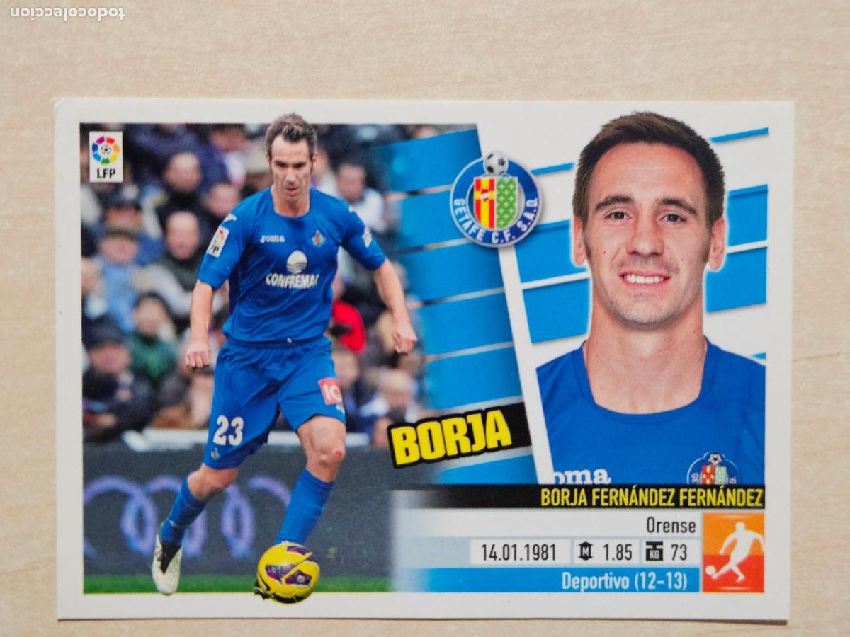 Fu&szlig;ball-Sticker: CROMO N&ordm; 9 BORJA - ESTE 2013 14 - 13 14 - CROMO SIN PEGAR - GETAFE