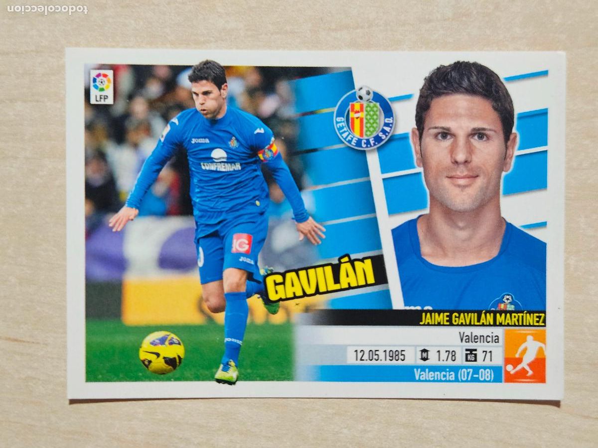 Fu&szlig;ball-Sticker: CROMO N&ordm; 11B GAVILAN - ESTE 2013 14 - 13 14 - CROMO SIN PEGAR - GETAFE