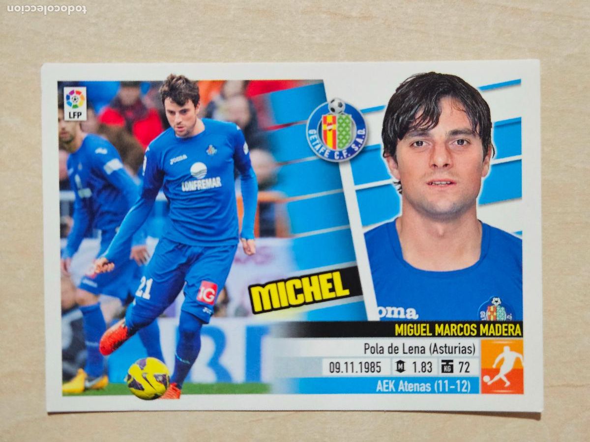 Cartes &agrave; collectionner de Football: CROMO N&ordm; 12 MICHEL - ESTE 2013 14 - 13 14 - CROMO SIN PEGAR - GETAFE