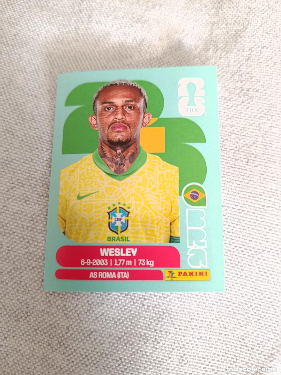 Cartes &agrave; collectionner de Football: Panini Mundial 2026 Estados Unidos-Mexico. 8- Wesley. Brasil. Nunca pegado.