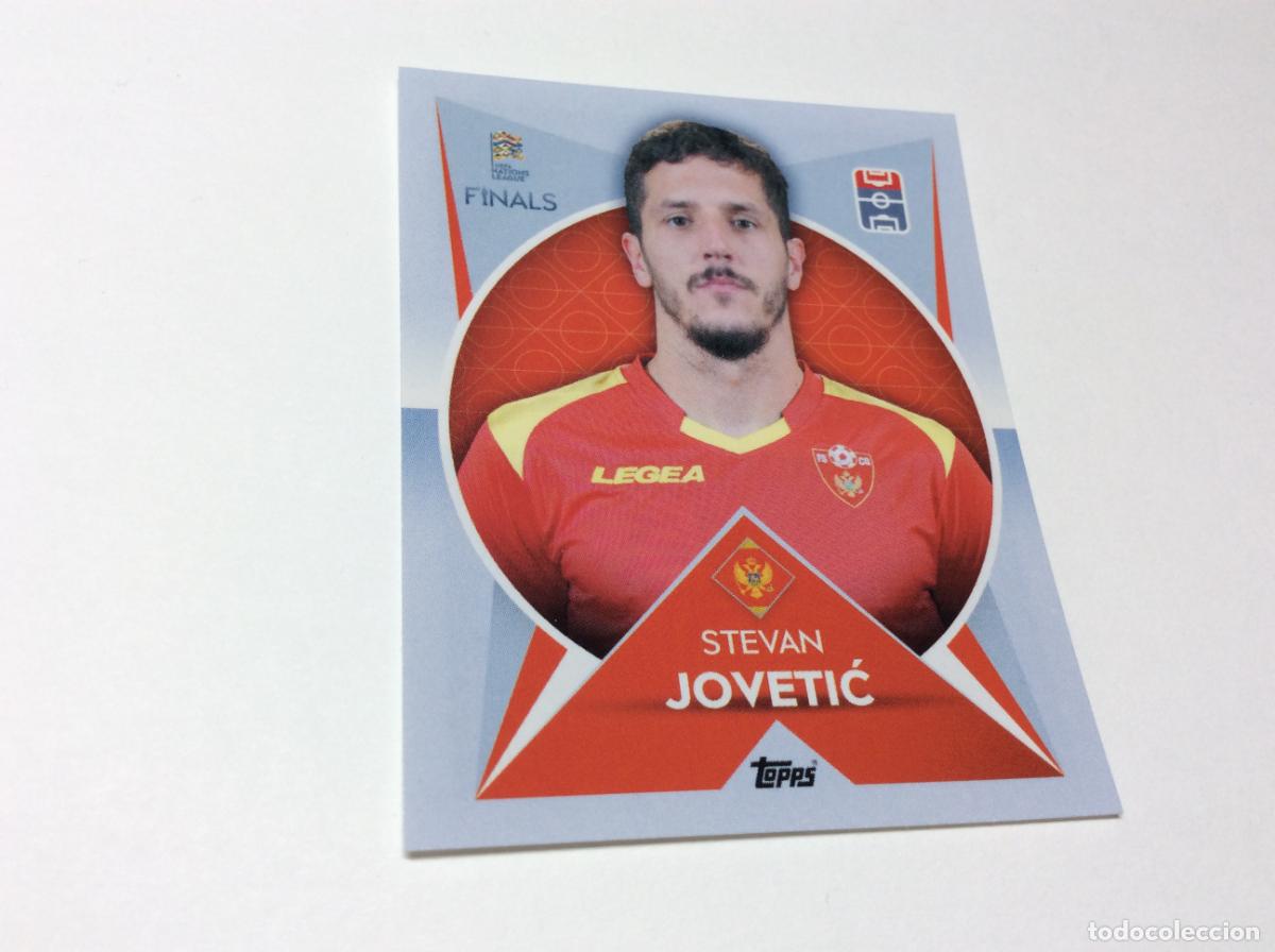 Cartes &agrave; collectionner de Football: 59 Stevan Jovetic Cromo Sticker The Road to UEFA Nations League Finals 2022 2023 22 23 Topps