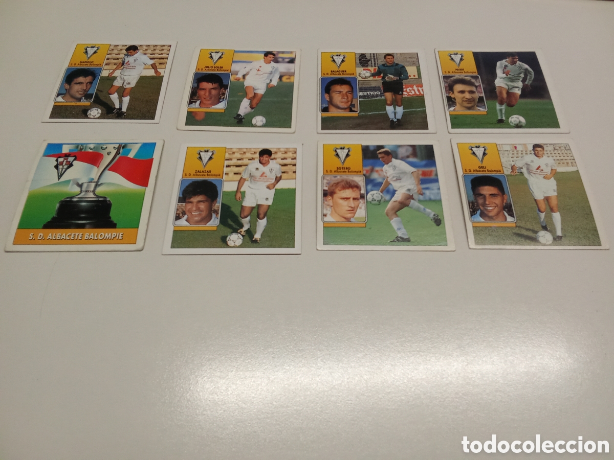 Football Stickers: BALAGUER ALBACETE LIGA ESTE 92 93 SIN PEGAR