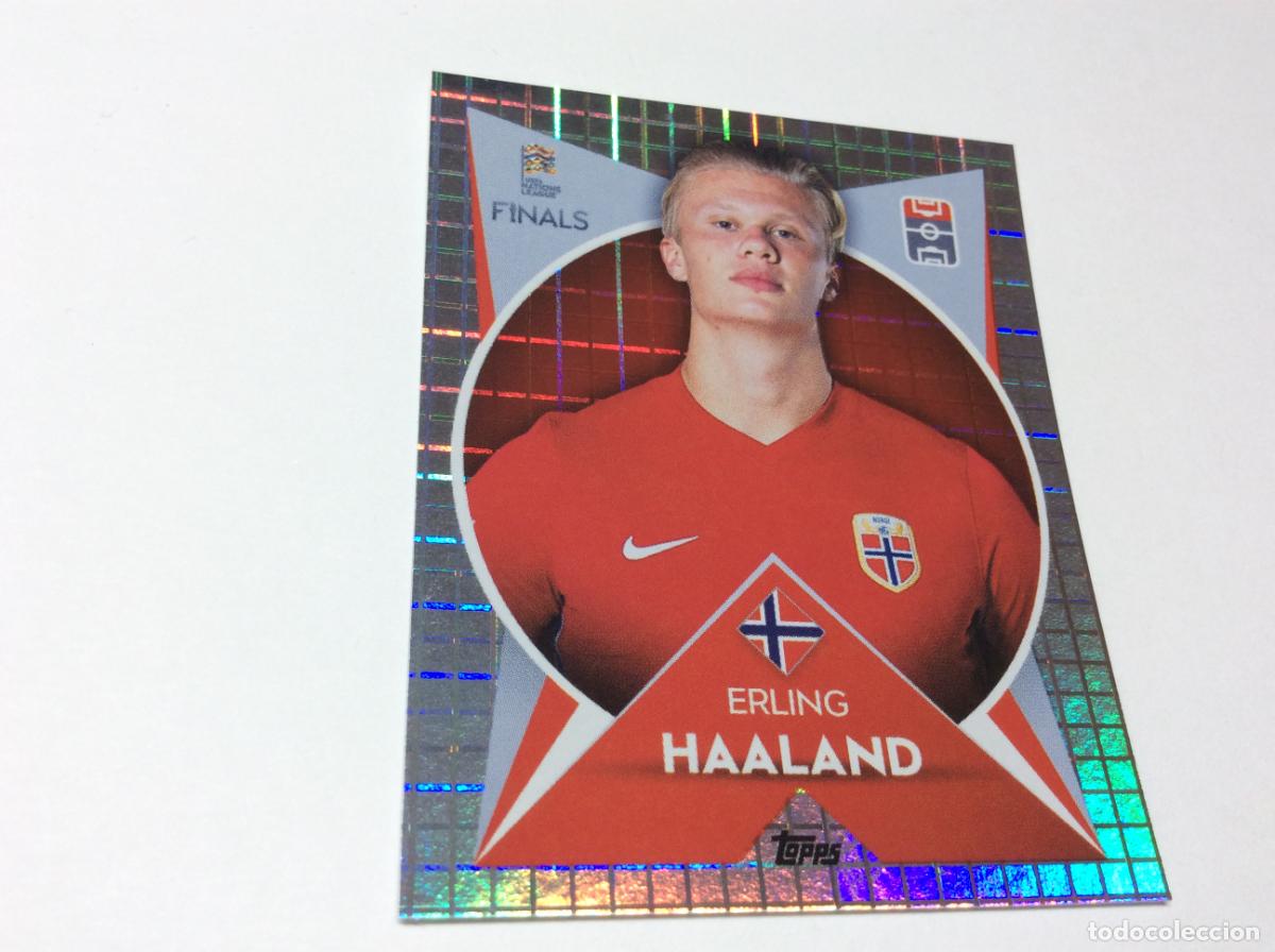Cartes &agrave; collectionner de Football: 61 Erling Haaland Cromo Sticker The Road to UEFA Nations League Finals 2022 2023 22 23 Topps