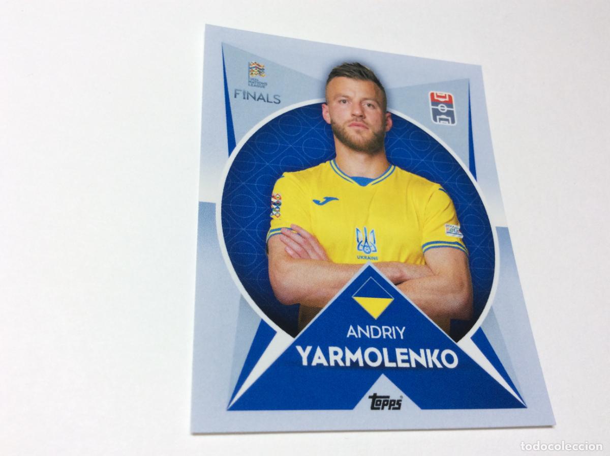 Cartes &agrave; collectionner de Football: 62 Andriy Yarmolenko Cromo Sticker The Road to UEFA Nations League Finals 2022 2023 22 23 Topps