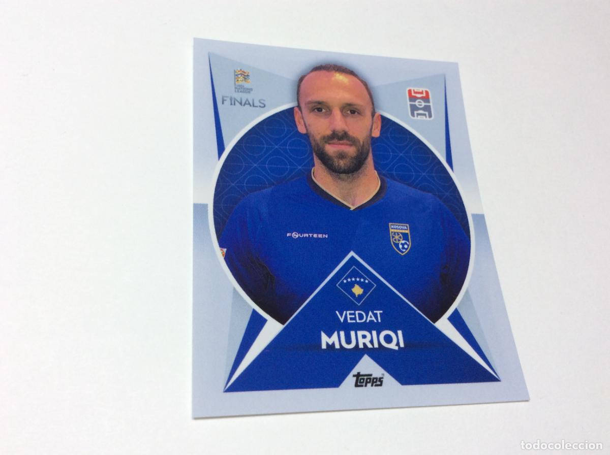 Cartes &agrave; collectionner de Football: 63 Vedat Muriqi Cromo Sticker The Road to UEFA Nations League Finals 2022 2023 22 23 Topps