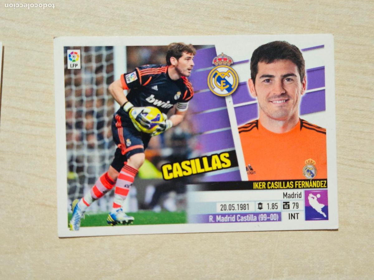 Figurine di Calcio: CROMO N&ordm; 1 CASILLAS - ESTE 2013 14 - 13 14 - CROMO SIN PEGAR - REAL MADRID
