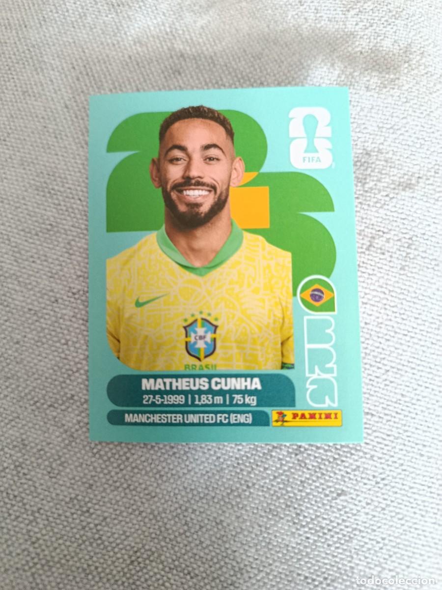 Cromos de F&uacute;tbol: Panini Mundial 2026 Estados Unidos-Mexico. 17- Matheus Cunha. Brasil. Nunca pegado.
