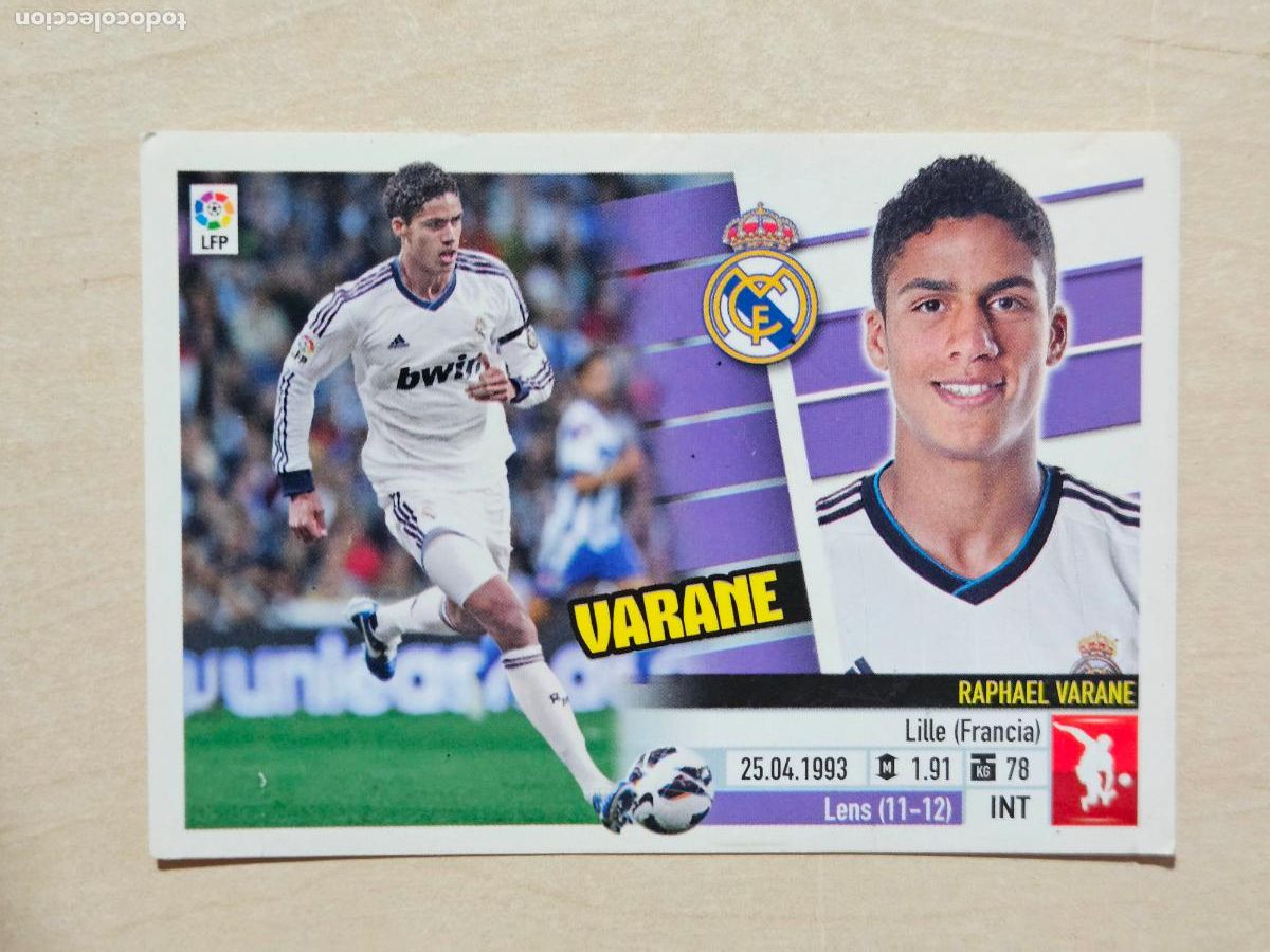 Cromos de F&uacute;tbol: CROMO N&ordm; 5 VARANE - ESTE 2013 14 - 13 14 - CROMO SIN PEGAR - REAL MADRID