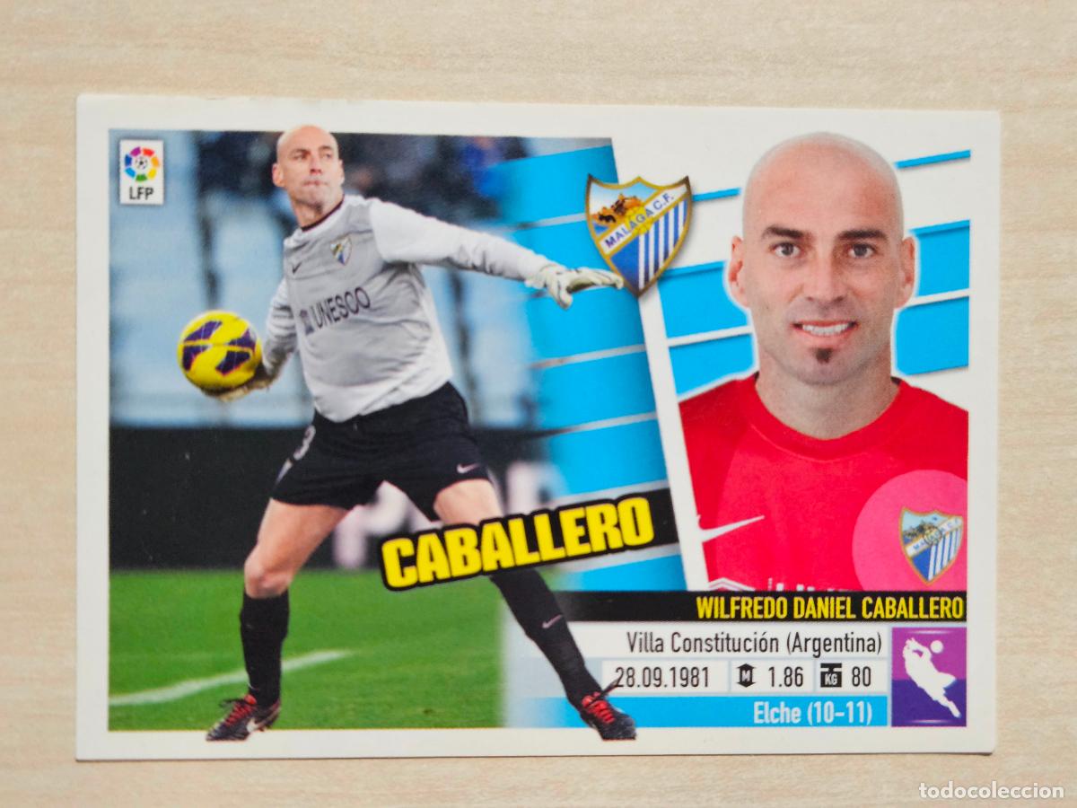 Cromos de F&uacute;tbol: CROMO N&ordm; 1 CABALLERO - ESTE 2013 14 - 13 14 - CROMO SIN PEGAR - MALAGA