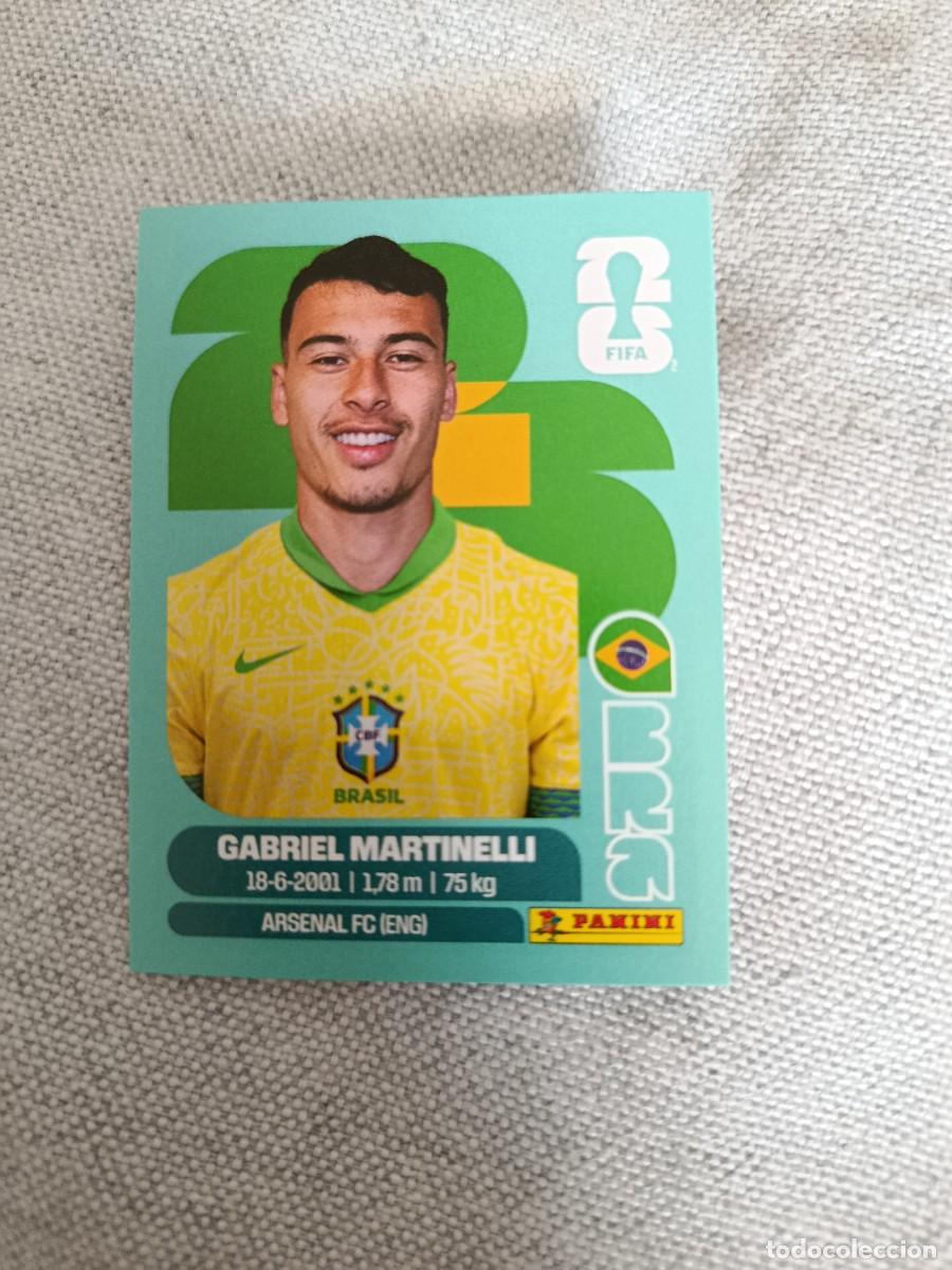 Cromos de F&uacute;tbol: Panini Mundial 2026 Estados Unidos-Mexico. 18- Martinelli. Brasil. Nunca pegado.