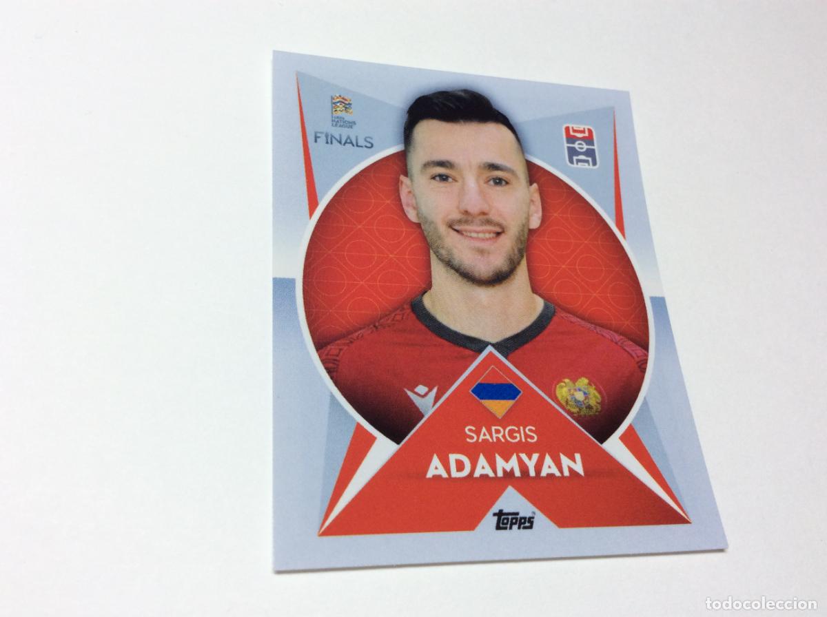 Cromos de F&uacute;tbol: 68 Sargis Adamyan Cromo Sticker The Road to UEFA Nations League Finals 2022 2023 22 23 Topps