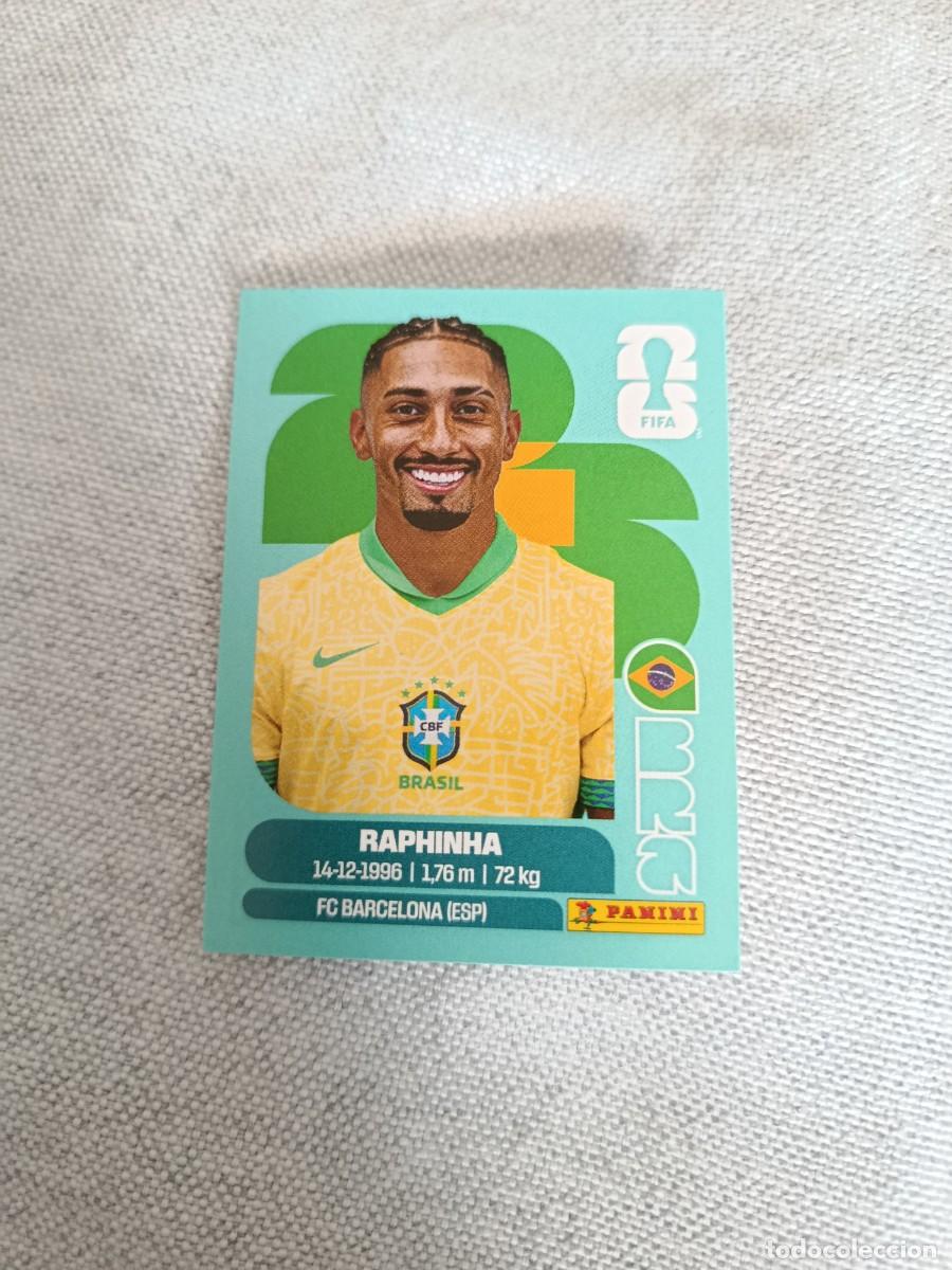 Cromos de F&uacute;tbol: Panini Mundial 2026 Estados Unidos-Mexico. 19- Raphinha. Brasil. Nunca pegado.