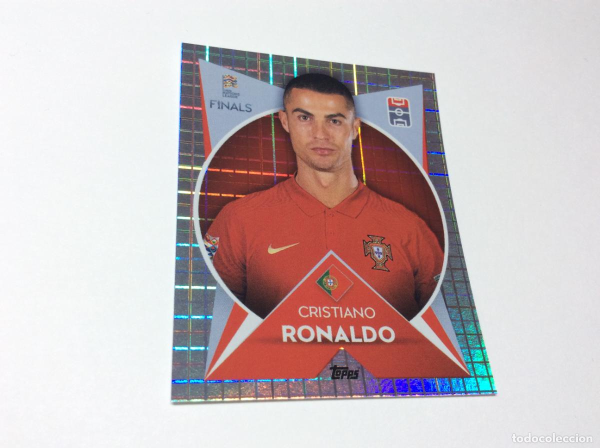 Cromos de F&uacute;tbol: 70 Cristiano Ronaldo Cromo Sticker The Road to UEFA Nations League Finals 2022 2023 22 23 Topps