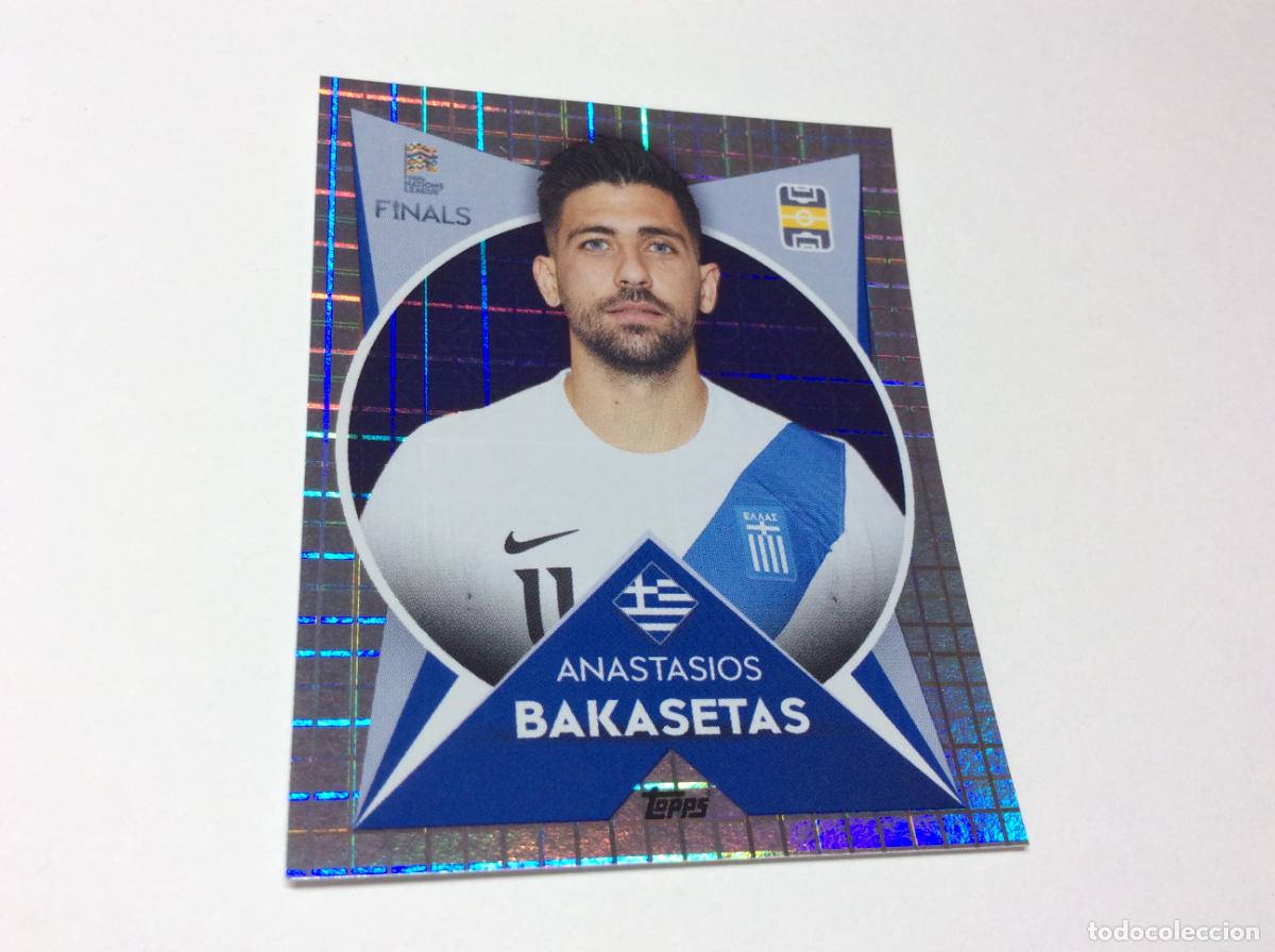 Cromos de F&uacute;tbol: 71 Anastasios Bakasetas Cromo Sticker The Road to UEFA Nations League Finals 2022 2023 22 23 Topps