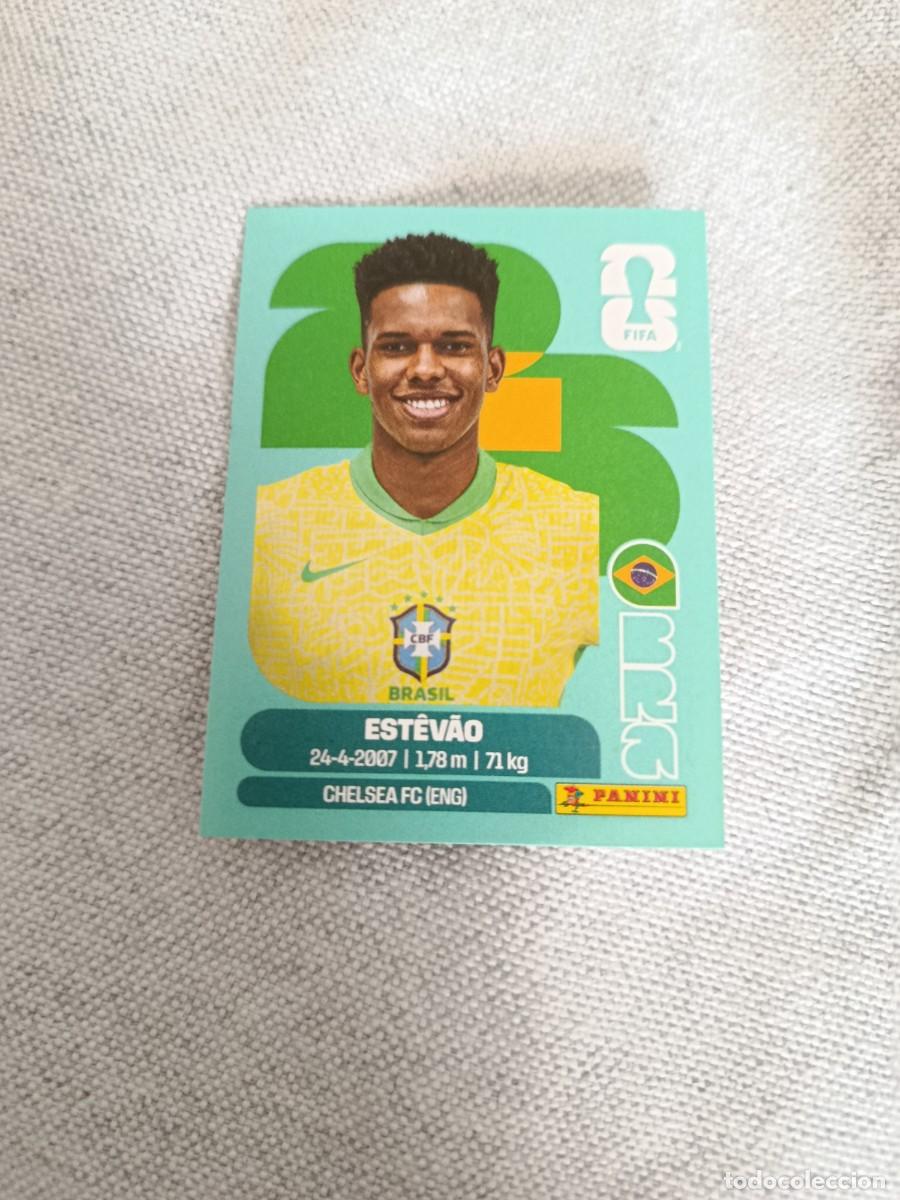 Cromos de F&uacute;tbol: Panini Mundial 2026 Estados Unidos-Mexico. 20- Estevao. Brasil. Nunca pegado.