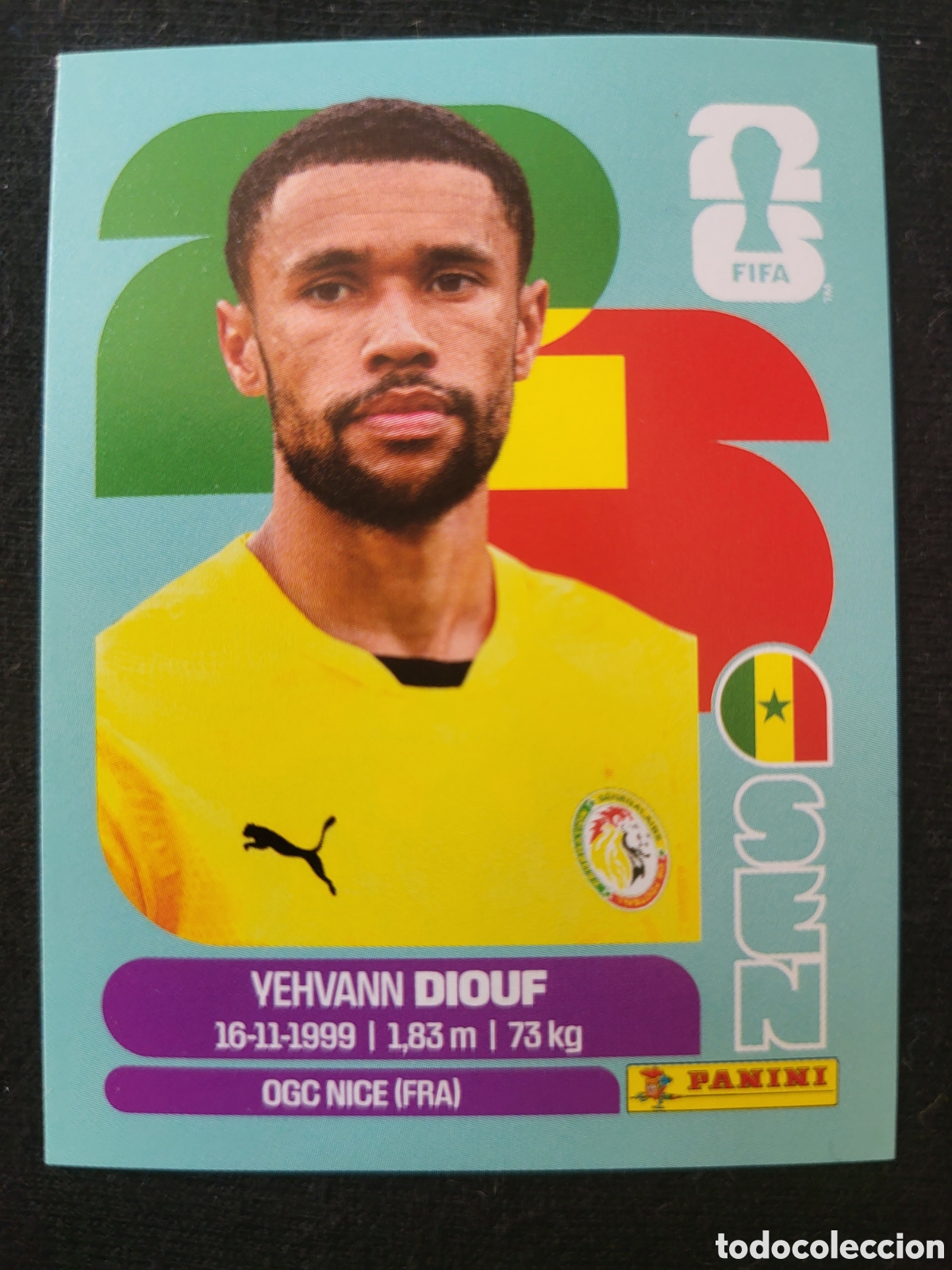 Cromos de F&uacute;tbol: SEN 3 Yehvann Diouf [Sticker] / FIFA World Cup 2026
