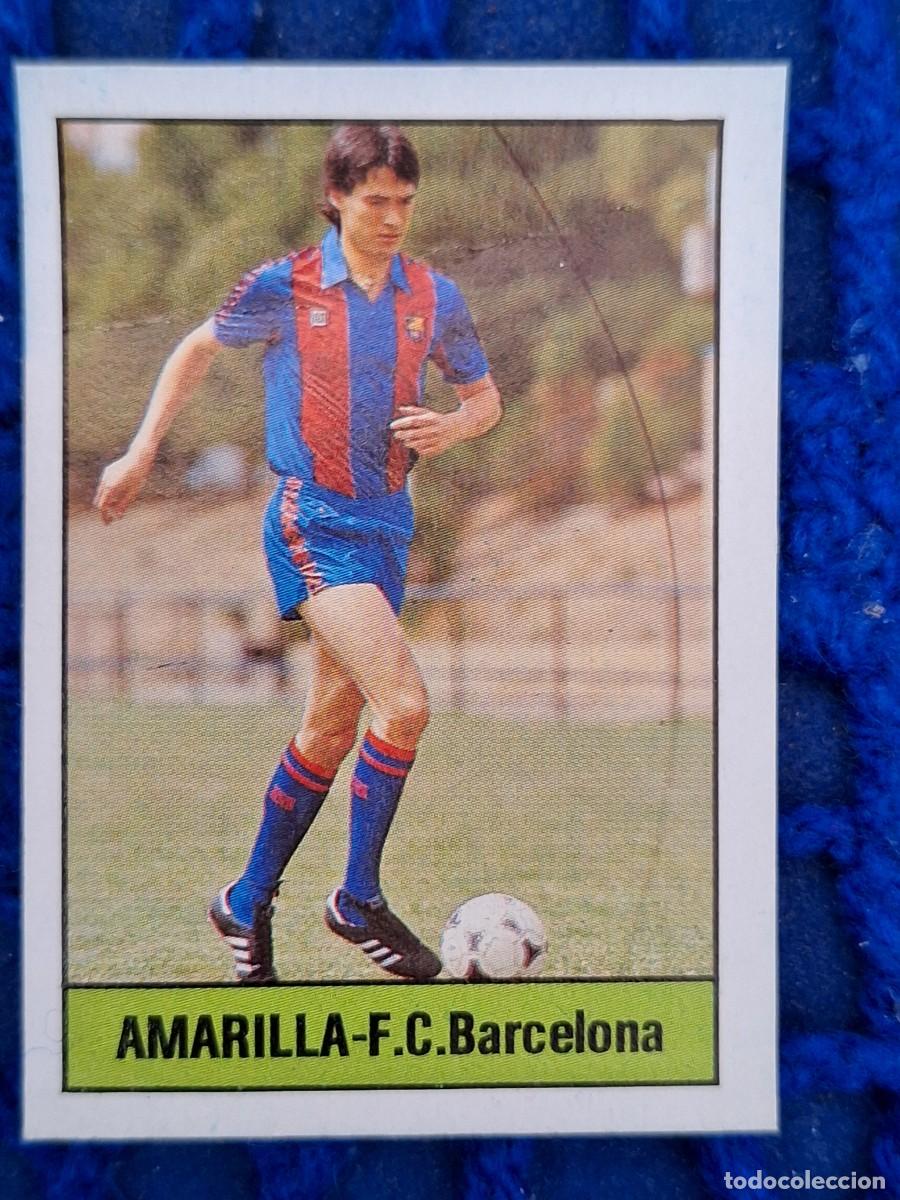 Fu&szlig;ball-Sticker: F&Uacute;TBOL 85 86 LISEL BARCELONA AMARILLA