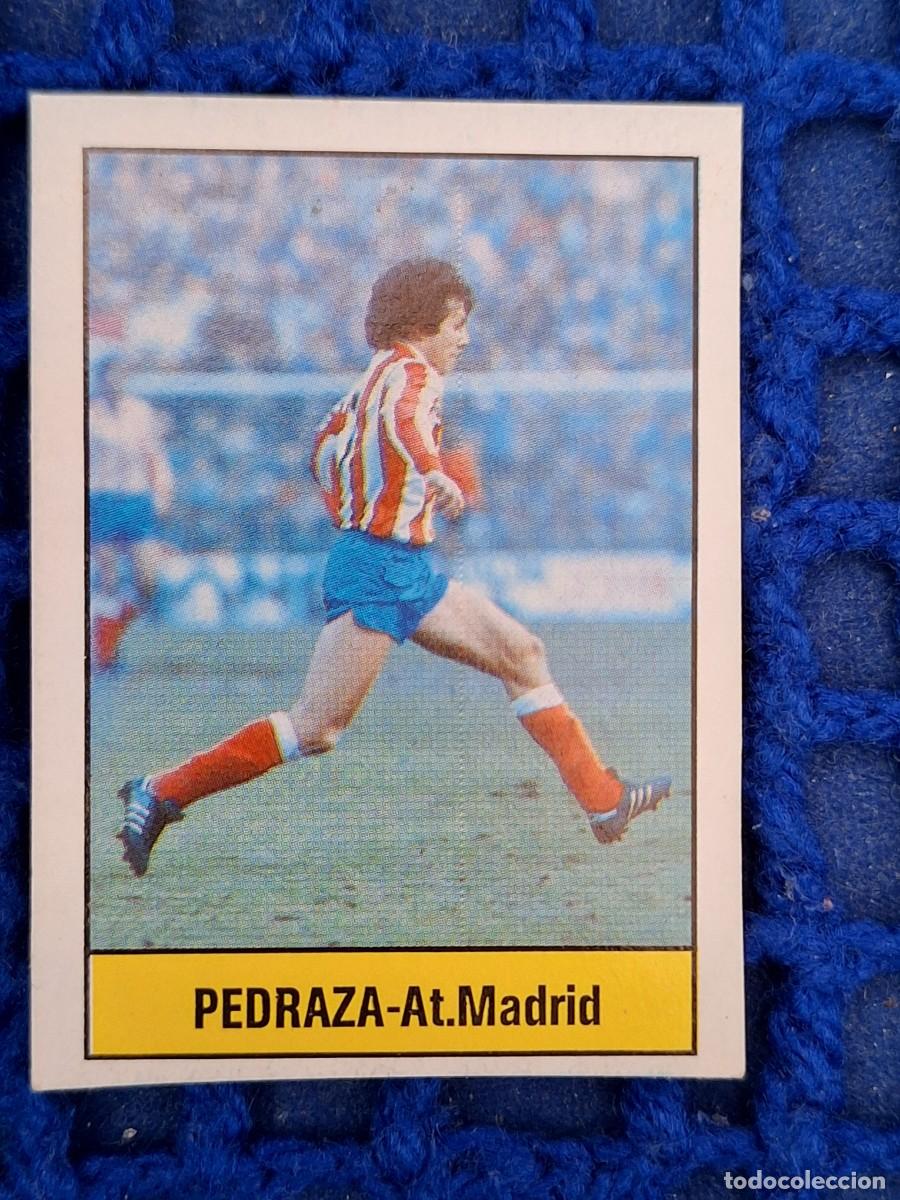 Fu&szlig;ball-Sticker: FUTBOL LIGA 85 86 LISEL AT MADRID PEDRAZA cromo doble puntas rectas