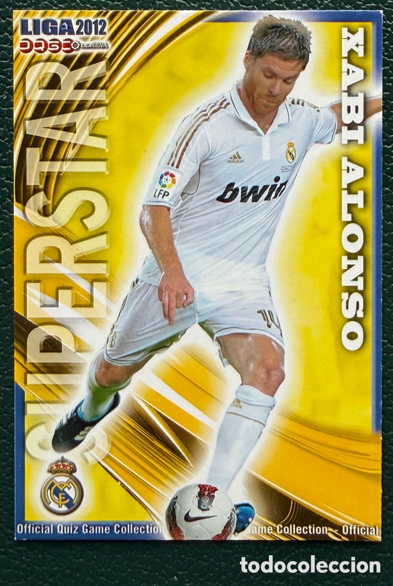 Cromos de Futebol: 52 XABI ALONSO SUPERSTAR MATE REAL MADRID FICHAS ALBUM MUNDICROMO 2011 2012 11 12