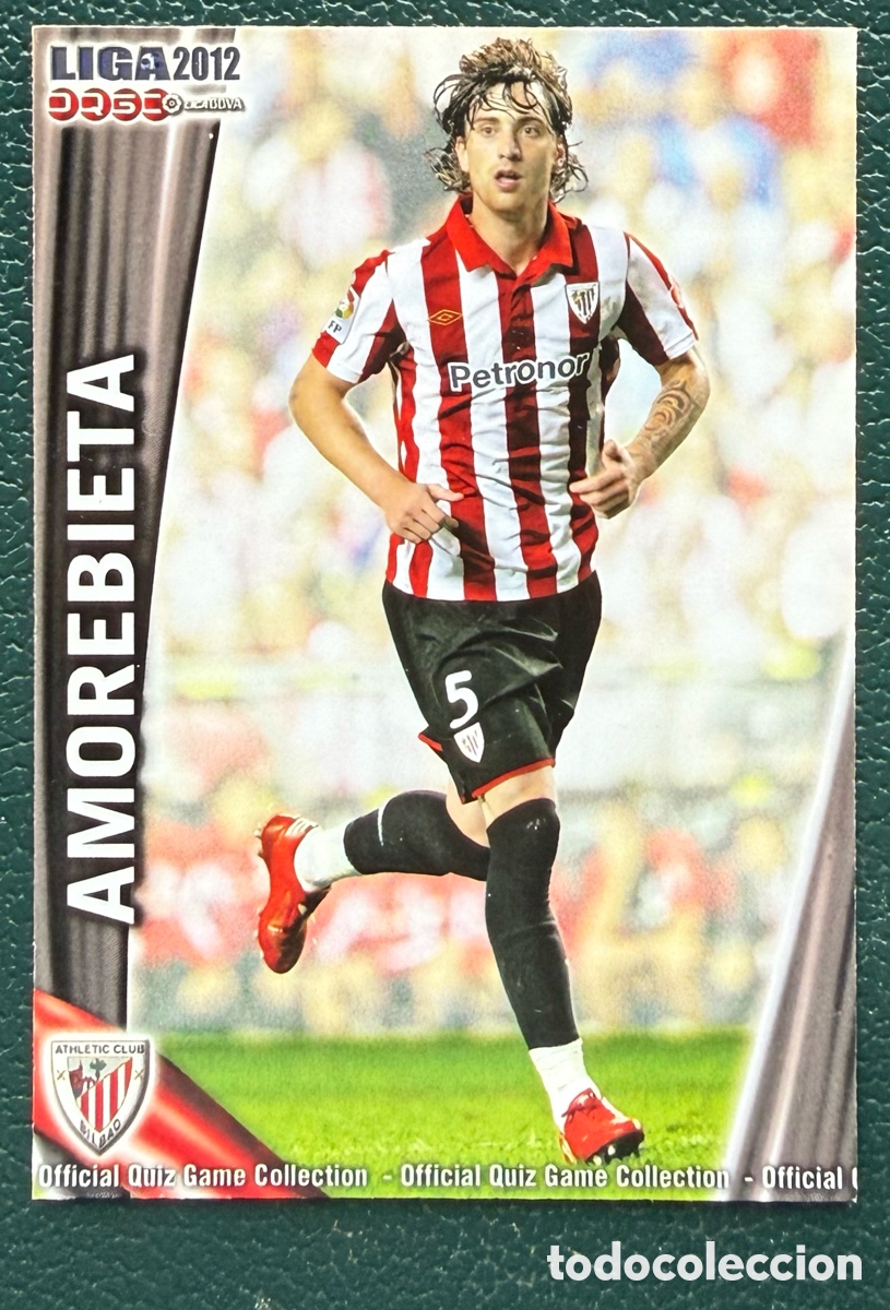 Fu&szlig;ball-Sticker: 143 AMOREBIETA ATHLETIC DE BILBAO FICHAS ALBUM MUNDICROMO 2011 2012 11 12