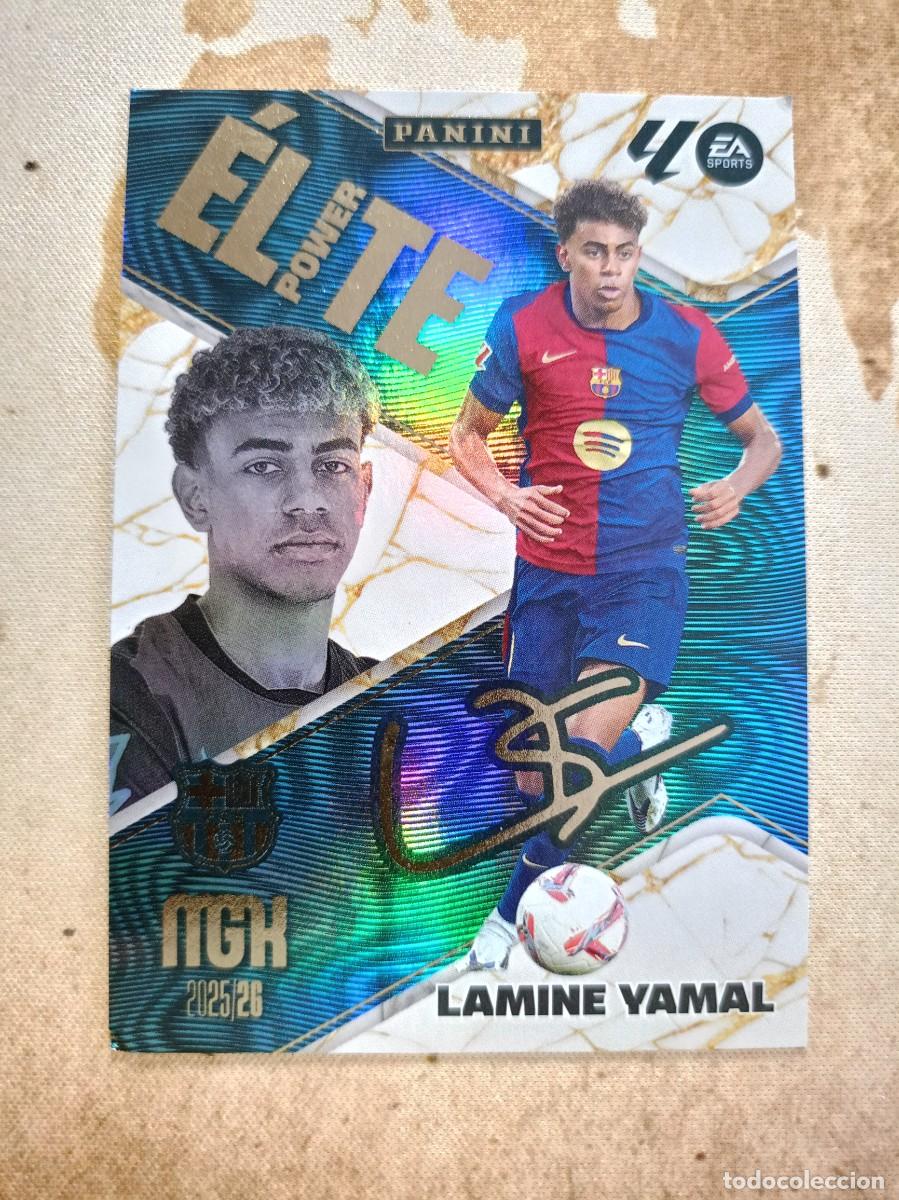 Cromos de F&uacute;tbol: # &Eacute;lite P 9 LAMINE YAMAL Megacracks 2025-26