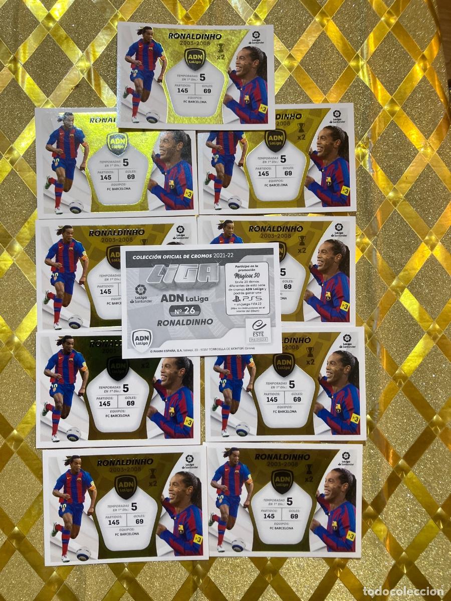 Cromos de Futebol: 10 CROMOS DE FUTBOL NUMERO 26 RONALDINHO FC BARCELONA ADN LA LIGA LIGA ESTE 2021 2022 PANINI !