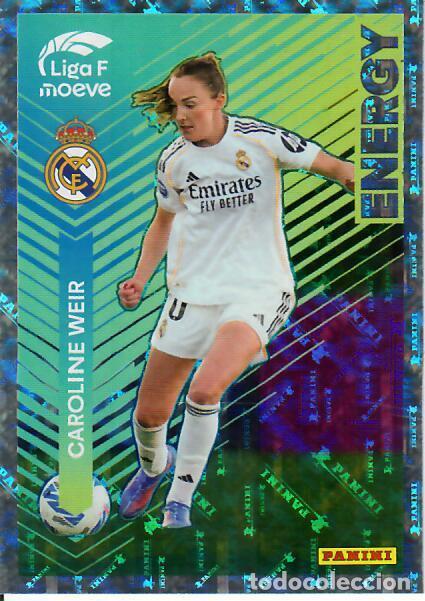 Cromos de F&uacute;tbol: CROMO PANINI LIGA FEMENINA F 2025-26 (25 - 26) - ENERGY N&ordm; 335 - CAROLINE WEIR - REAL MADRID