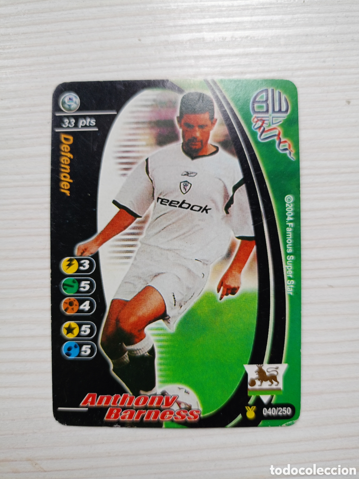 Figurine di Calcio: FAMOUS SUPER STAR-SUPERSTAR ANTHONY BARNESS (BOLTON) LIGA INGLESA-PREMIER LEAGUE