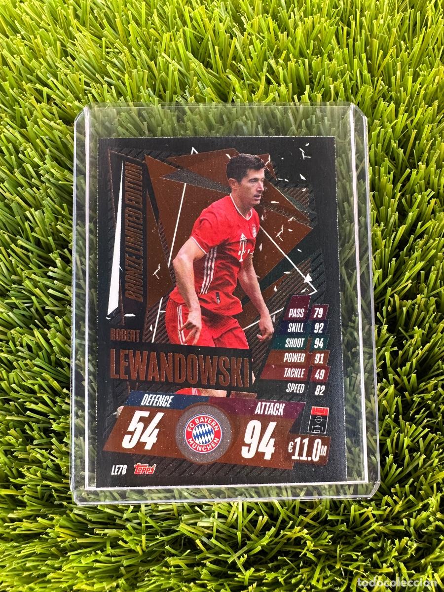 Figurine di Calcio: N&ordm; LE7 Robert Lewandowski Limited Edition Bronze Bayern de Munich Match Attax 20 21
