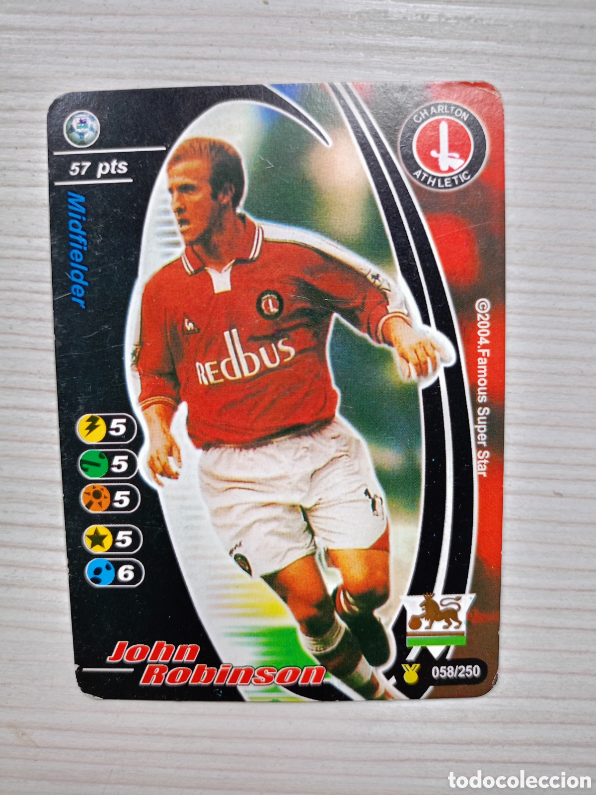 Figurine di Calcio: FAMOUS SUPER STAR-SUPERSTAR John Robinson Charlton Athletic LIGA INGLESA-PREMIER LEAGUE