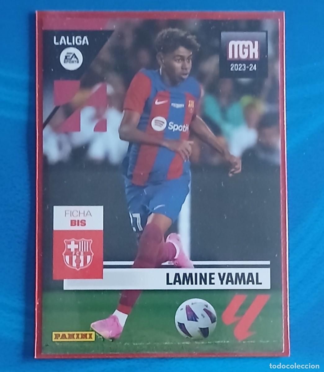 Figurine di Calcio: CROMO n&ordm; 108 BIS LAMINE YAMAL ROOKIE BARCELONA MEGACRACKS 2023-2024. Nuevo de sobre.