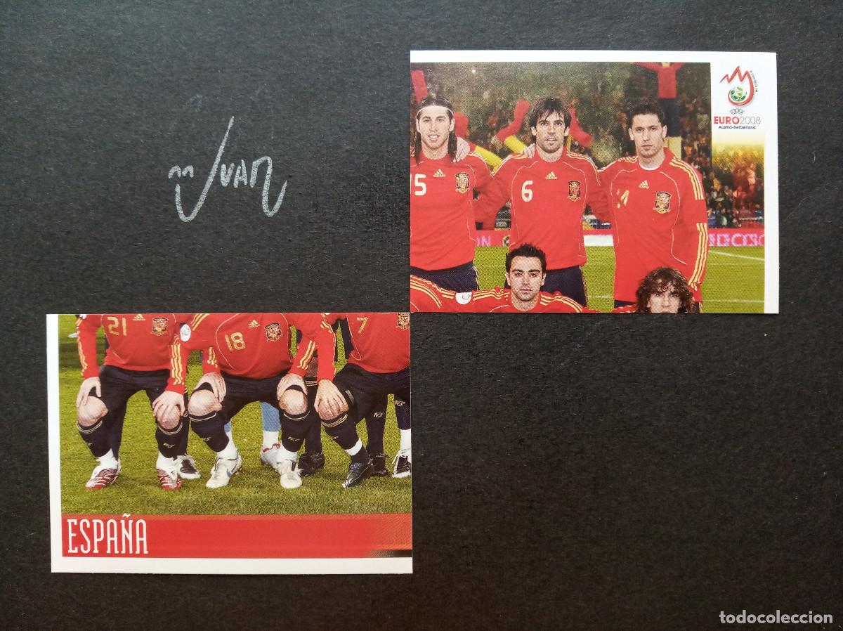 Cromos de F&uacute;tbol: N&ordm; 412 - 413 ALINEACION ESPA&Ntilde;A SERGIO RAMOS ⚽ PANINI &reg; UEFA EURO 2008 EUROCOPA 08 SIN PEGAR NUEVO