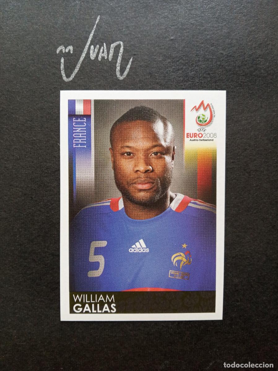 Fu&szlig;ball-Sticker: N&ordm; 340 WILLIAM GALLAS FRANCIA ARSENAL ⚽ PANINI &reg; UEFA EURO 2008 EUROCOPA 08 SIN PEGAR NUEVO