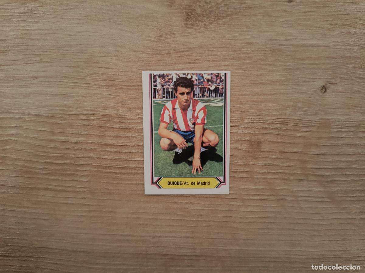 Figurine di Calcio: CROMO DE FUTBOL LIGA ESTE QUIQUE ATLETICO MADRID SIN PEGAR NUNCA PEGADO 80 81 1980 1981 D526