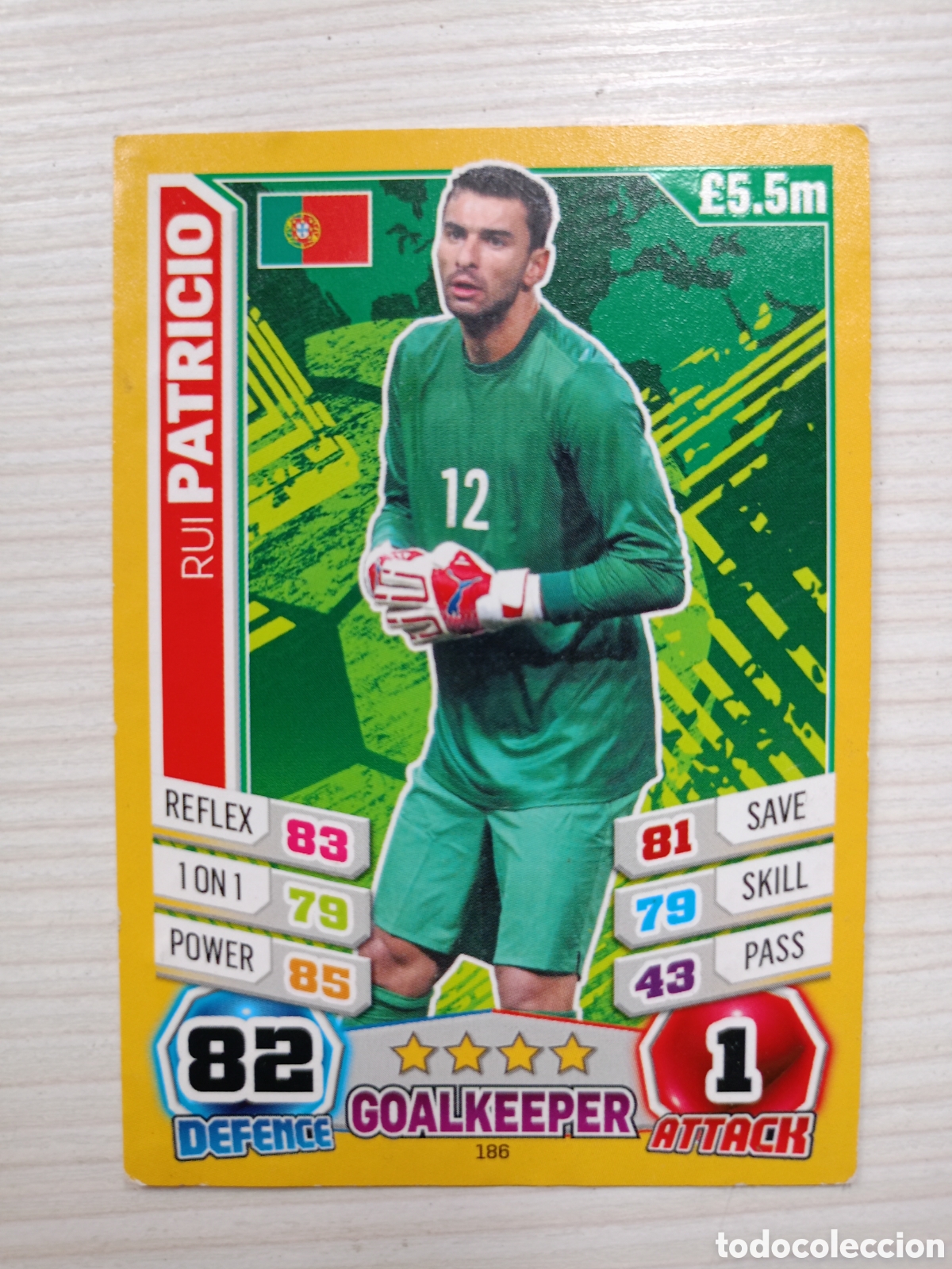 Cromos de Futebol: 2014 Topps Match Attax Inglaterra Copa del Mundo - [Base] #186&nbsp; Rui Patricio