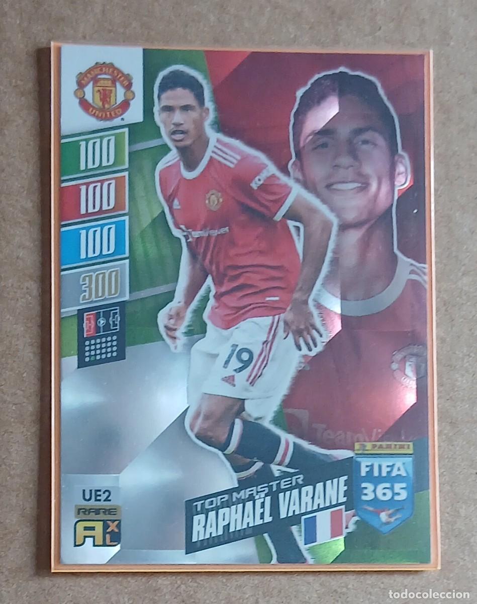 Cromos de F&uacute;tbol: CROMO UE2 RAPHAEL VARANE TOP MASTER ADRENALYN XL FIFA 365 2021-2022 EDITION UPDATE. Nuevo de sobre.