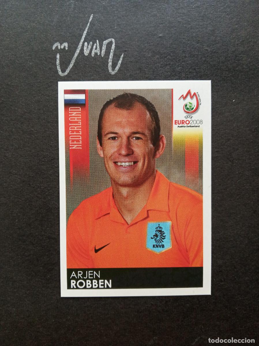 Fu&szlig;ball-Sticker: N&ordm; 271 ROBBEN NETHERLANDS REAL MADRID CHELSEA ⚽ PANINI &reg; UEFA EURO 2008 EUROCOPA 08 SIN PEGAR NUEVO