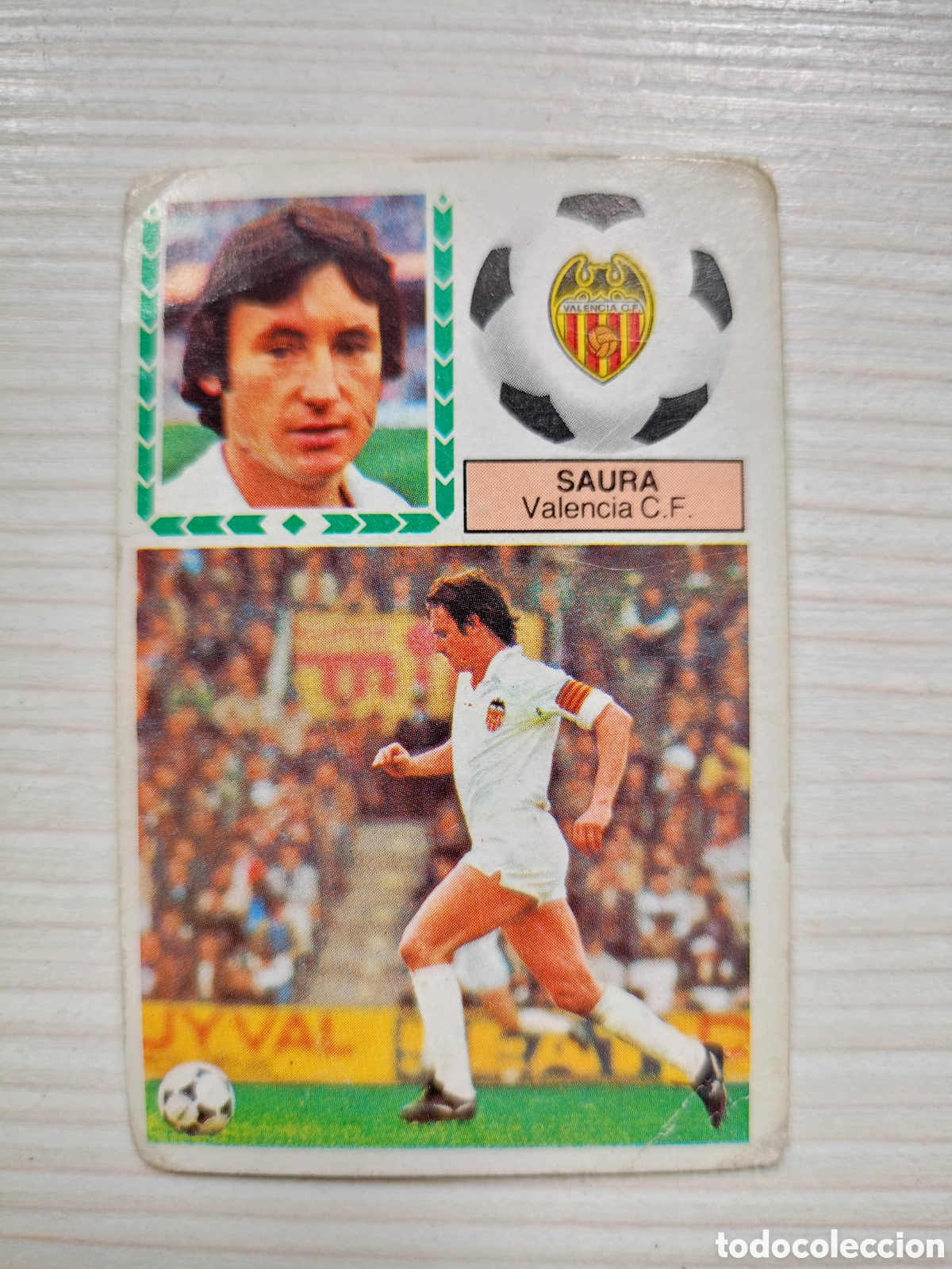 Cromos de F&uacute;tbol: SAURA (VALENCIA C.F.) - LIGA 83/84 - EDICIONES ESTE - NUNCA PEGADO.