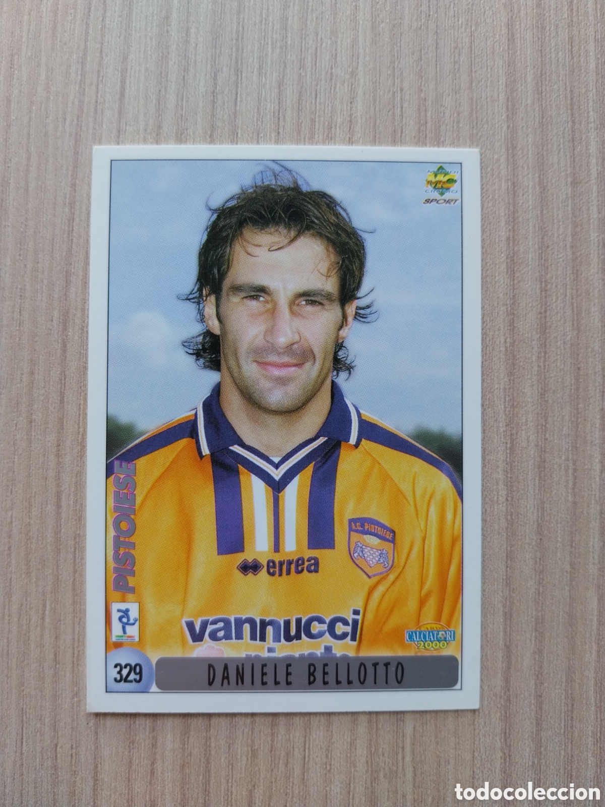 Cromos de F&uacute;tbol: DANIELLE BELLOTTO ADRIAN RICCHIUTI N&deg; 329 CALCIATORI 1999 2000 99 00 PISTOIESE MUNDICROMO ITALIA