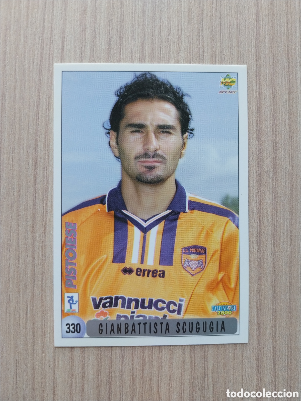 Cromos de F&uacute;tbol: GIANBATTISTA SCUGUGIA MIRKO BENIN N&deg; 330 CALCIATORI 1999 2000 99 00 PISTOIESE MUNDICROMO ITALIA
