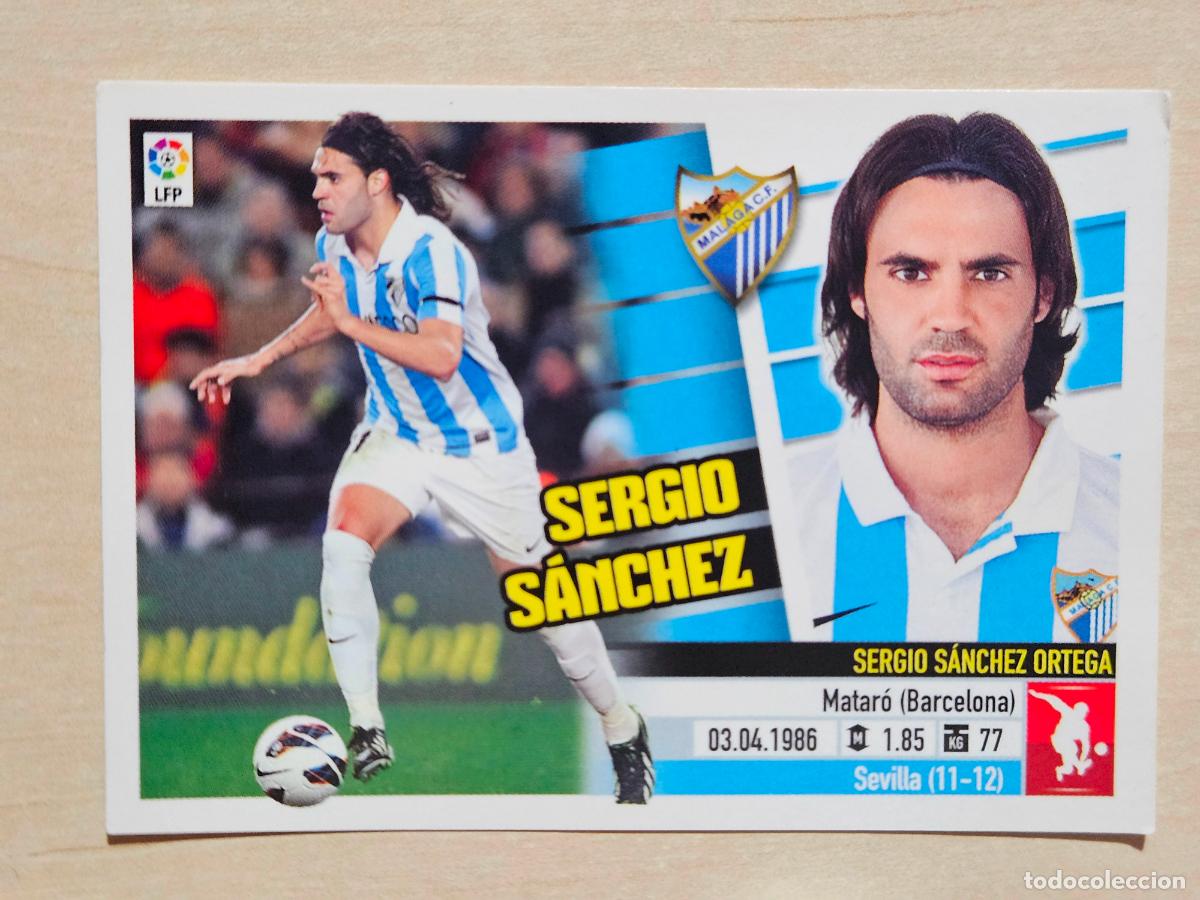 Cromos de F&uacute;tbol: CROMO N&ordm; 4B SERGIO SANCHEZ - ESTE 2013 14 - 13 14 - CROMO SIN PEGAR - MALAGA