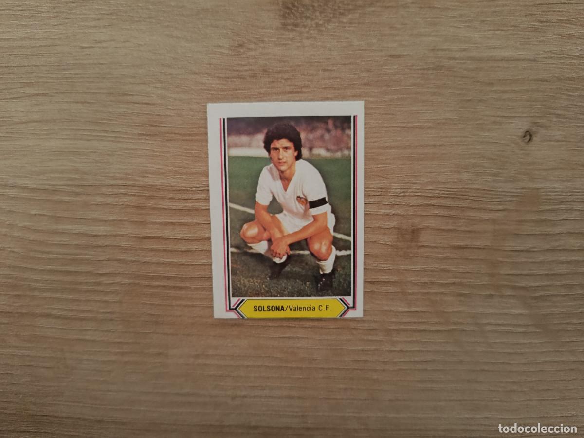 Cromos de F&uacute;tbol: CROMO DE FUTBOL LIGA ESTE SOLSONA VALENCIA SIN PEGAR NUNCA PEGADO 80 81 1980 1981 D526