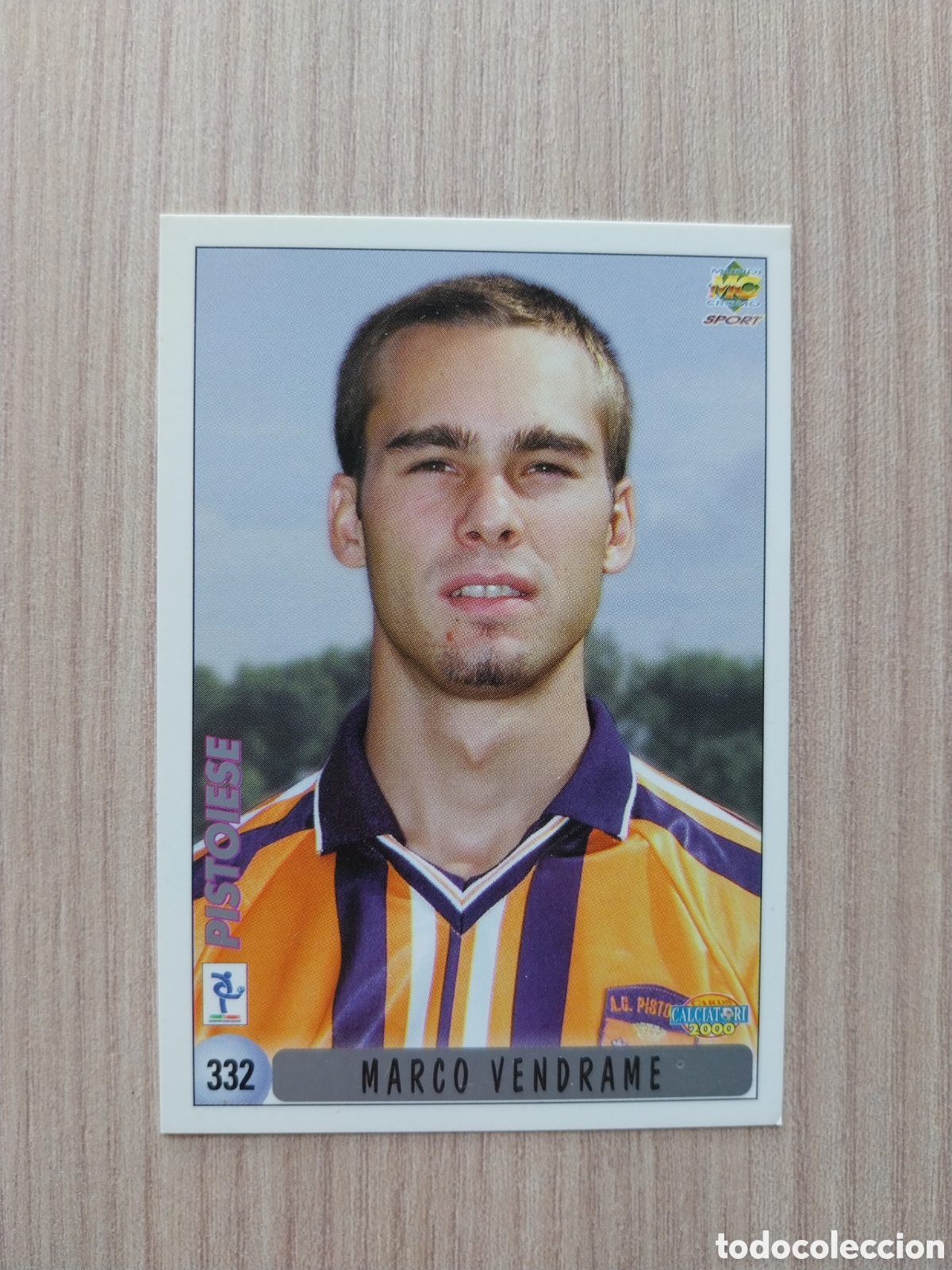Cartes &agrave; collectionner de Football: MARCO VENDRAME ENNIO BONALDI N&deg; 332 CALCIATORI 1999 2000 99 00 PISTOIESE MUNDICROMO ITALIA F&Uacute;TBOL